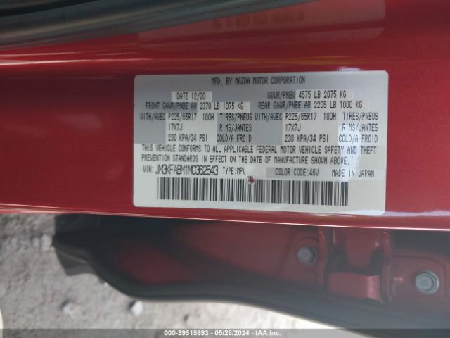JM3KFABM1M0362543 Mazda CX-5 SPORT