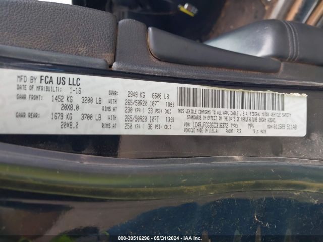 1C4RJFCG3GC316372 Jeep Grand Cherokee High Altitude