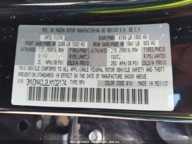 3MVDMACL2LM102174 Mazda Cx-30 Select Package