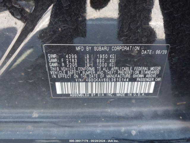 4S3GKAV66L3610144 Subaru Impreza Premium