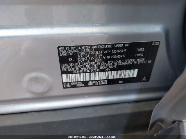 Toyota RAV4 LE 2022 2T3H1RFV8NC177536 Image 9