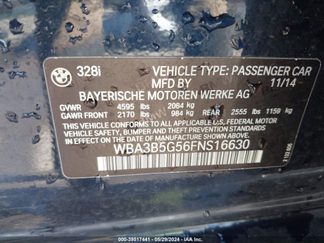 WBA3B5G56FNS16630 BMW 328i Xdrive
