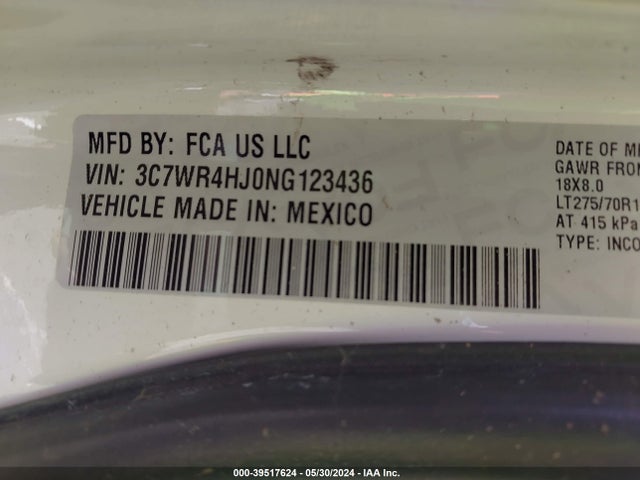 RAM 2500 Tradesman  4x2 8' Box 2022 3C7WR4HJ0NG123436 Image 9