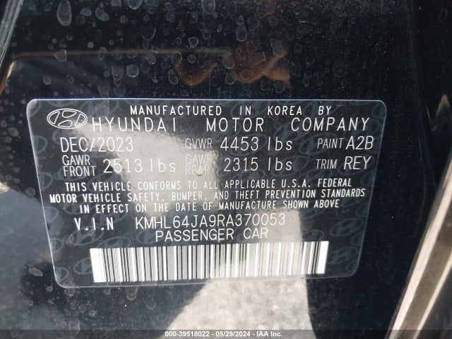 Hyundai SONATA SEL 2024 KMHL64JA9RA370053 Image 9