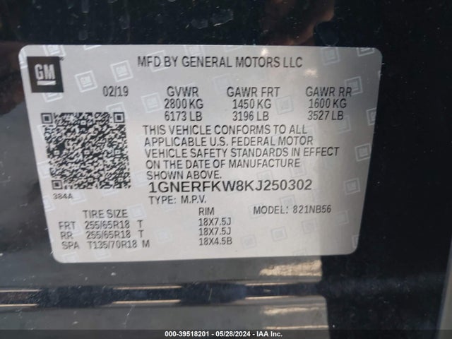 Chevrolet Traverse Ls 2019 1GNERFKW8KJ250302 Image 9