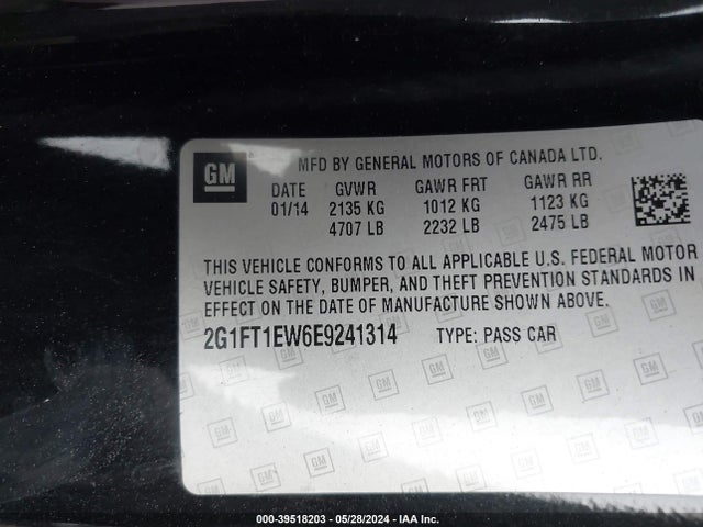 Chevrolet CAMARO 2SS 2014 2G1FT1EW6E9241314 Image 9