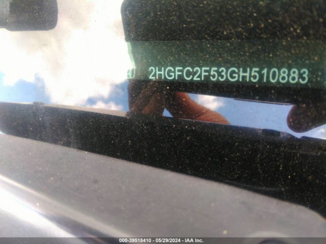 2HGFC2F53GH510883 Honda Civic Lx