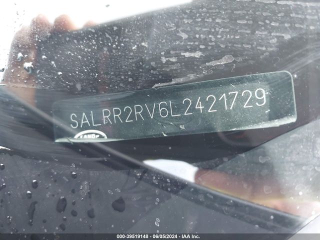 SALRR2RV6L2421729 Land Rover Discovery Hse