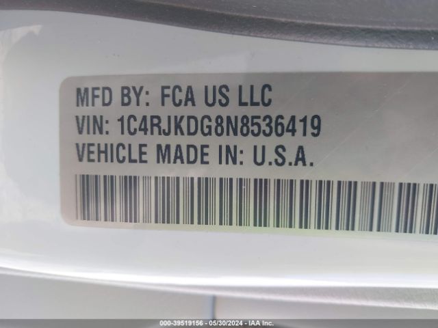 2022 JEEP GRAND CHEROKEE L 1C4RJKDG8N8536419 Photo 8
