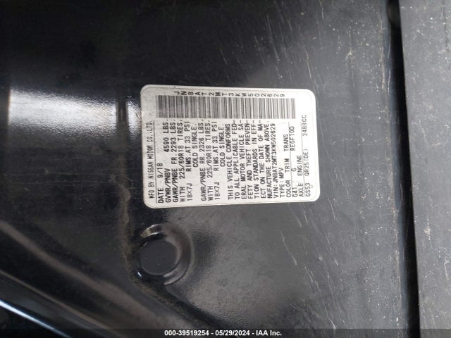 Nissan ROGUE SV 2019 JN8AT2MT3KW502629 Image 9