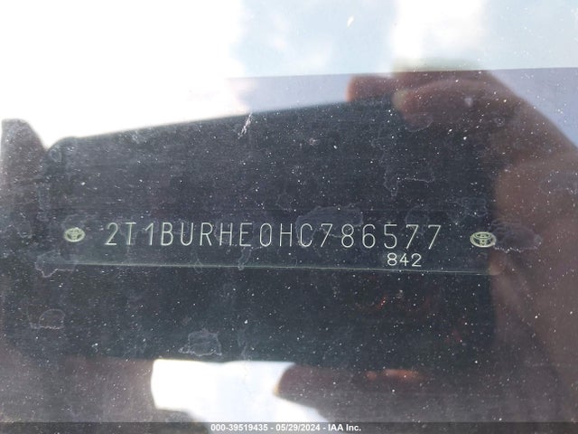 Toyota COROLLA LE 2017 2T1BURHE0HC786577 Image 9