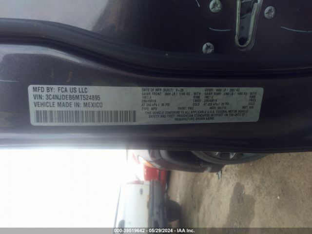 3C4NJDEB6MT524895 Jeep Compass 80th Anniversary 4x4