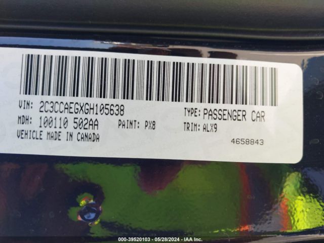 2C3CCAEGXGH105638 Chrysler 300C