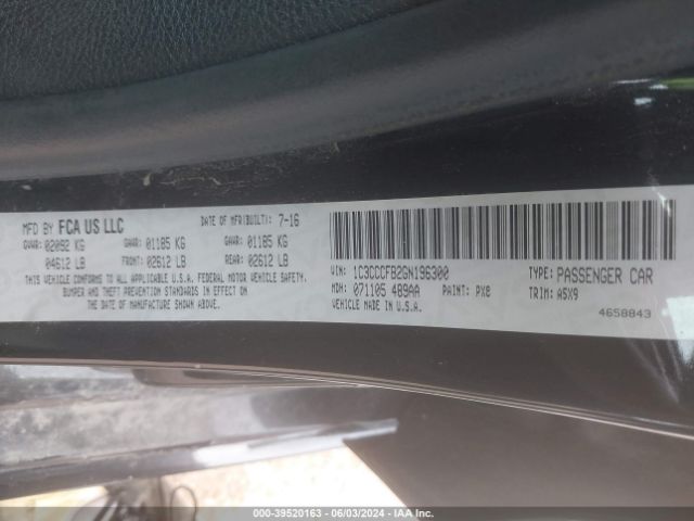1C3CCCFB2GN196300 Chrysler 200 Touring