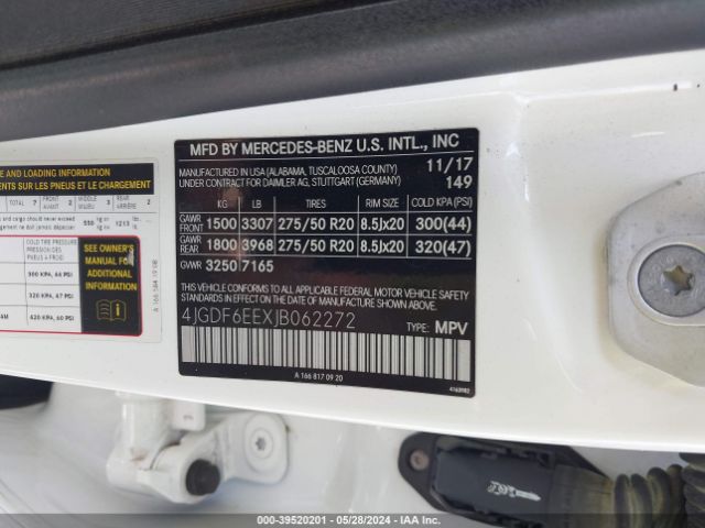 4JGDF6EEXJB062272 Mercedes-Benz Gls 450 4matic