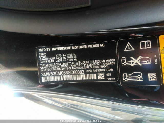 3MW53CM06N8C60082 BMW M240 I Xdrive