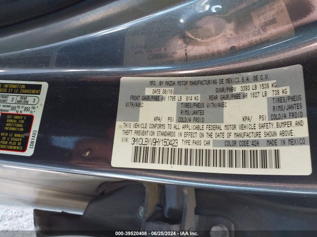 3MYDLBYV9HY150423 Toyota YARIS IA
