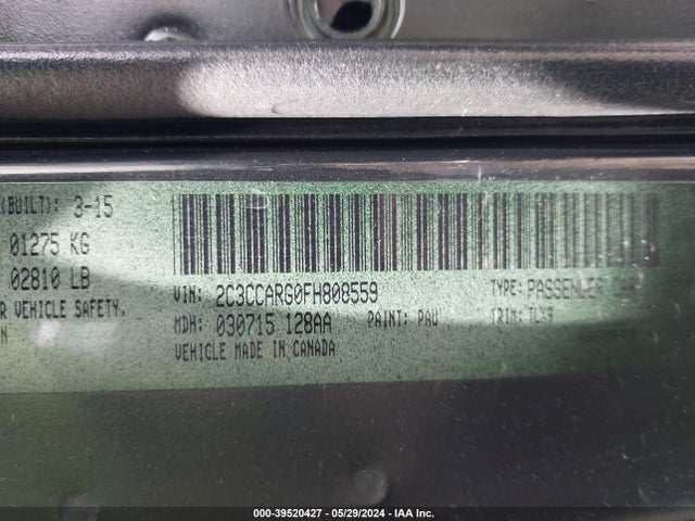 2C3CCARG0FH808559 Chrysler 300 Limited