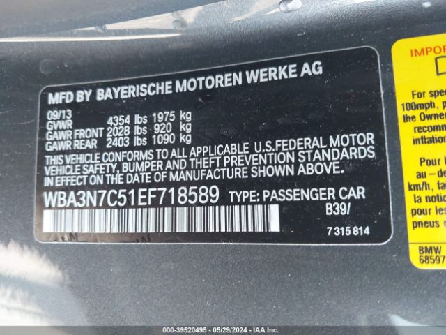 WBA3N7C51EF718589 BMW 428i