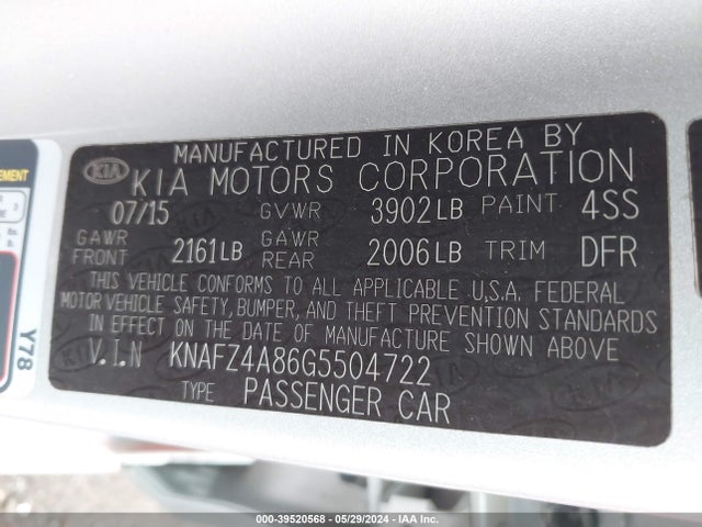 KIA FORTE EX 2016 KNAFZ4A86G5504722 Image 9