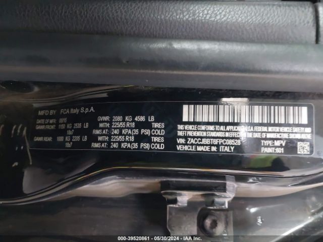 ZACCJBBT6FPC08528 Jeep Renegade Latitude