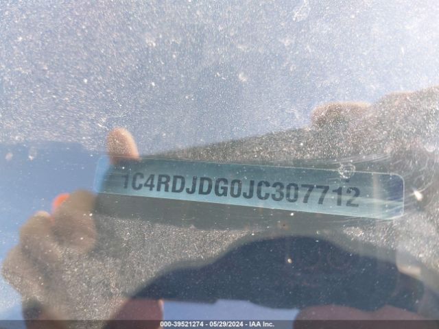 1C4RDJDG0JC307712 Dodge Durango Gt Awd