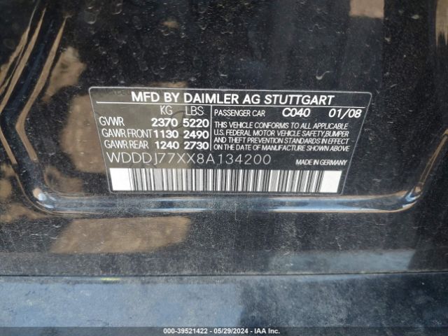 2008 MERCEDES-BENZ CLS 63 AMG WDDDJ77XX8A134200 Photo 8