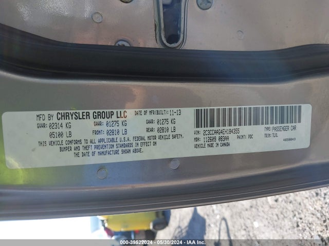 Chrysler 300 2014 2C3CCAAG4EH184355 Image 9