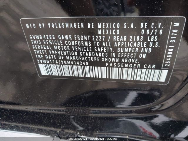 3VWD17AJ9GM414249 Volkswagen Jetta 1.8t Sport