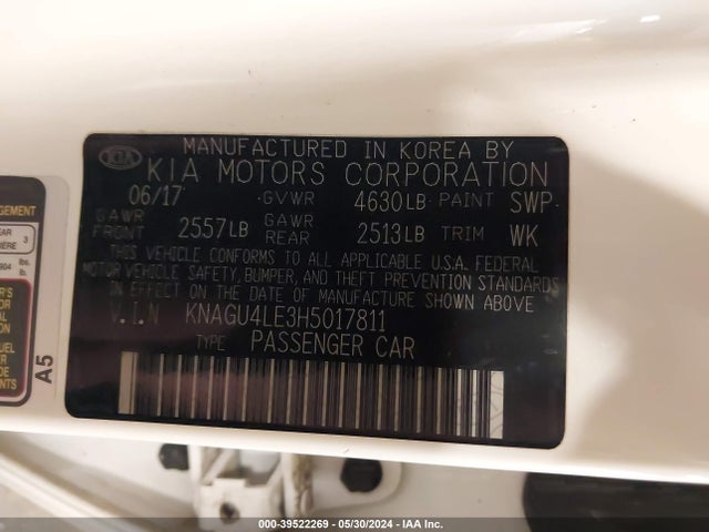 KIA Optima Hybrid Ex 2017 KNAGU4LE3H5017811 Image 9