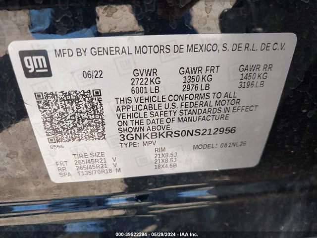 Chevrolet Blazer Awd Rs 2022 3GNKBKRS0NS212956 Image 9