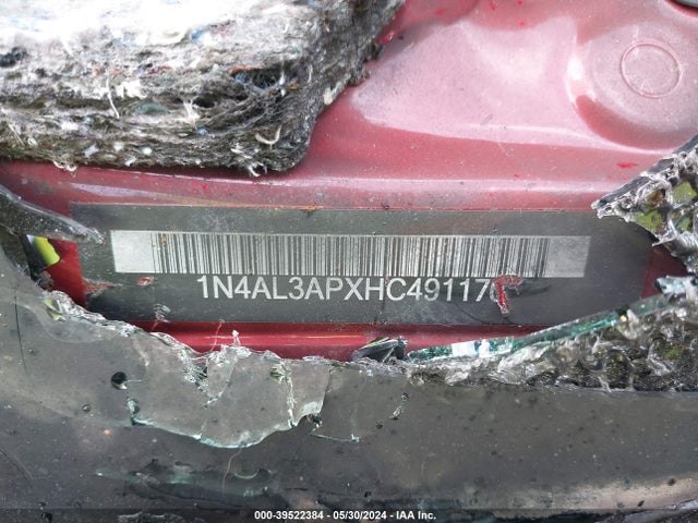 Nissan Altima 2.5 Sr 2017 1N4AL3APXHC491170 Image 9