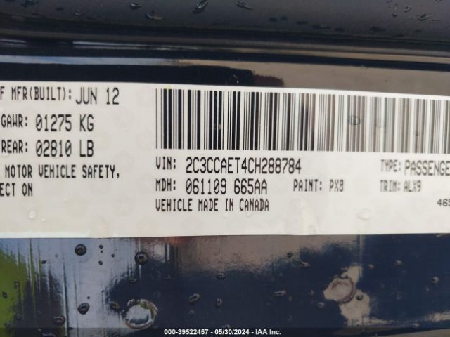 2012 CHRYSLER 300C 2C3CCAET4CH288784 Photo 8