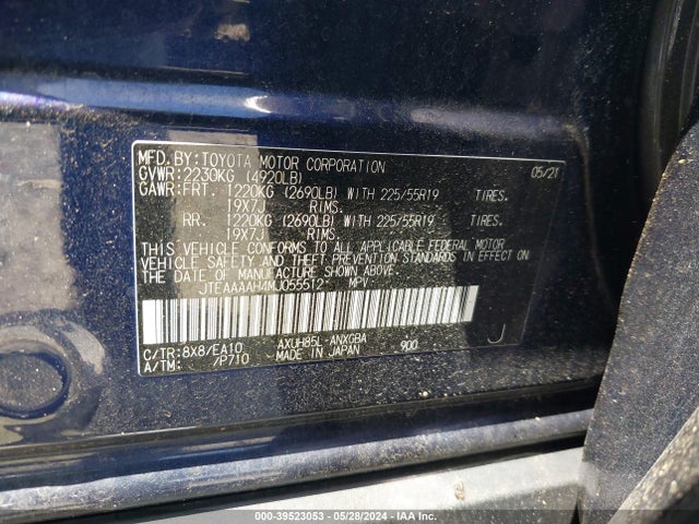 Toyota Venza Xle 2021 JTEAAAAH4MJ055512 Image 9