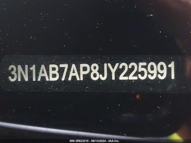Продаж на аукціоні авто 2018 Nissan Sentra Sv, vin: 3N1AB7AP8JY225991, номер лоту: 39523210