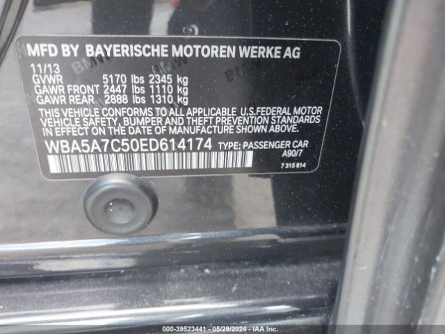 WBA5A7C50ED614174 BMW 528i Xdrive