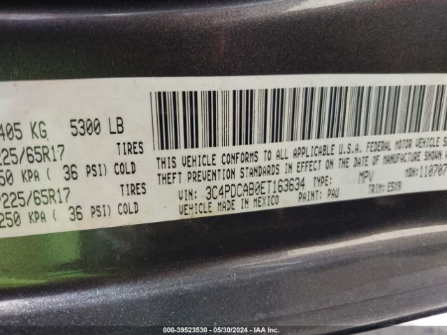 3C4PDCAB0ET163634 Dodge Journey American Value Pkg