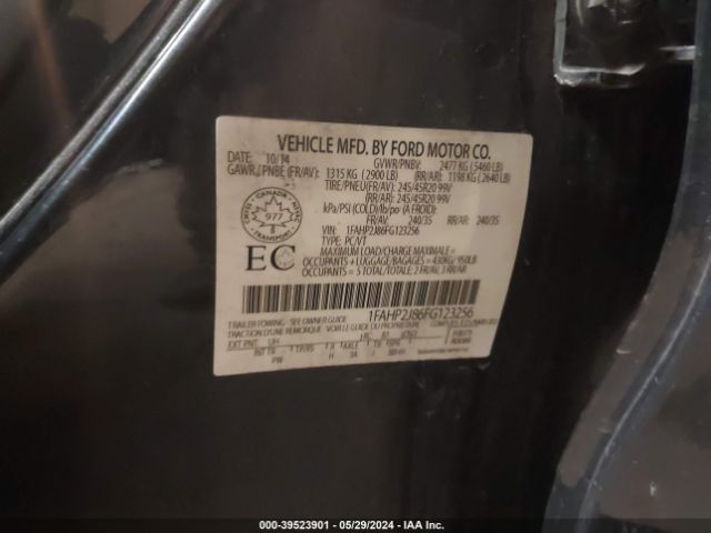 1FAHP2J86FG123256 Ford Taurus Limited