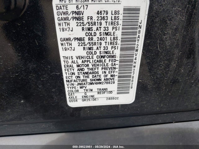 Nissan Rogue 2017 JN8AT2MV4HW278829 Image 23