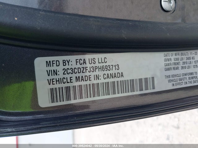 Dodge Challenger R/t Scat Pack 2023 2C3CDZFJ3PH693713 Image 9