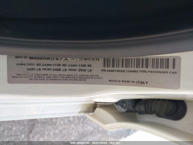 ZAM57XSAXL1344493 Maserati Ghibli