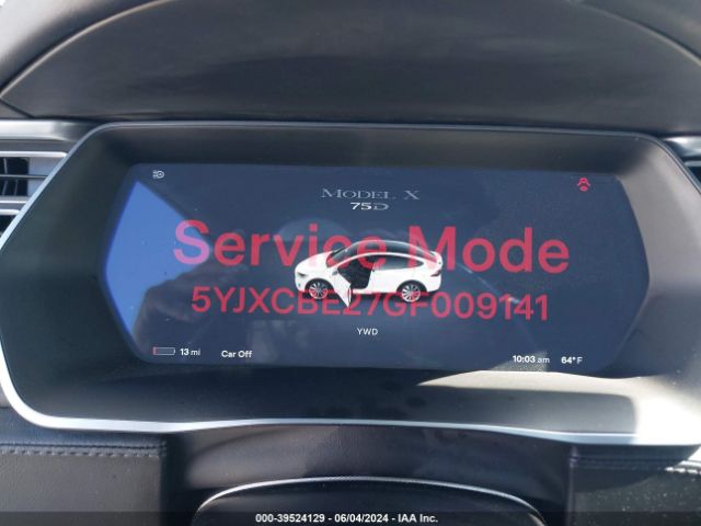 5YJXCBE27GF009141 Tesla Model X 60d/70d/75d/90d/p100d