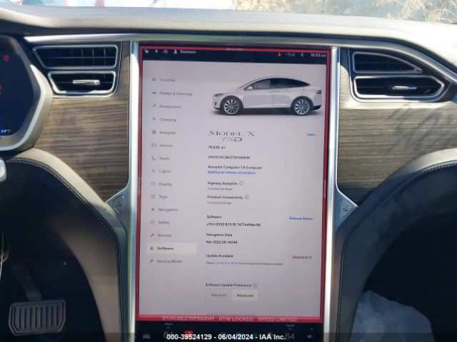 5YJXCBE27GF009141 Tesla Model X 60d/70d/75d/90d/p100d