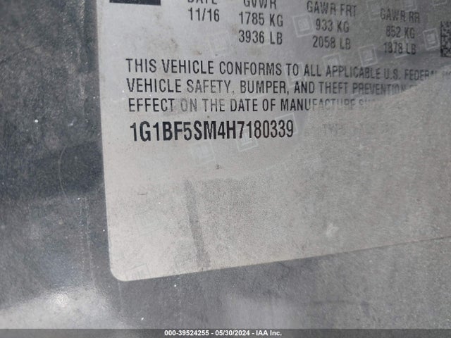Chevrolet Cruze Premier Auto 2017 1G1BF5SM4H7180339 Image 9