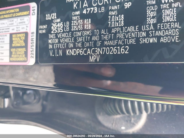 KIA Sportage Nightfall Edition 2022 KNDP6CAC3N7026162 Image 9