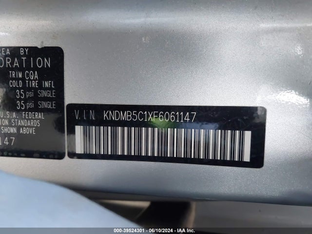 KNDMB5C1XF6061147 KIA dohc gdi lambda ii
