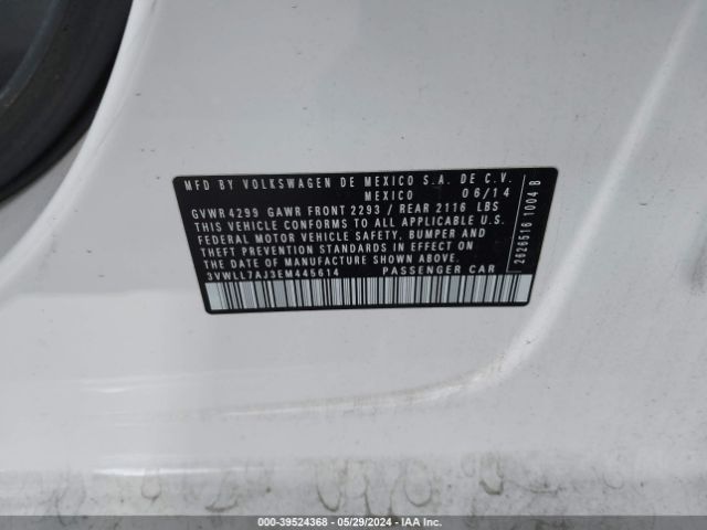 3VWLL7AJ3EM445614 Volkswagen Jetta 2.0l Tdi