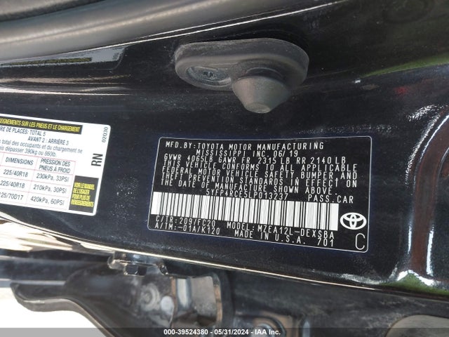 Toyota COROLLA SE 2020 5YFP4RCE5LP013237 Image 9