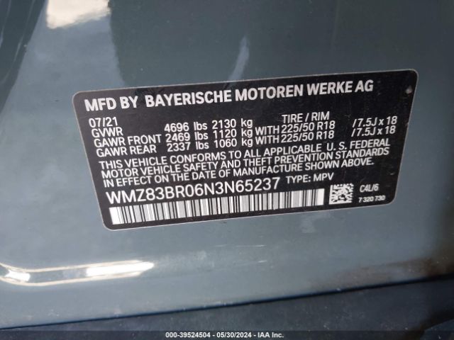 WMZ83BR06N3N65237 Mini Countryman Cooper S