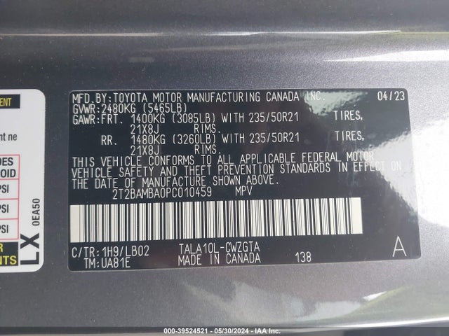 Lexus Rx 350 Premium Plus 2023 2T2BAMBA0PC010459 Image 9